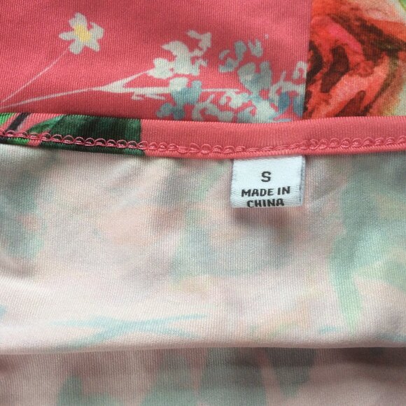 Johnny Was Gisele Silk Floral Boho Semi-sheer Peasant Top w/Babydoll Cami Small - Picture 7 of 7